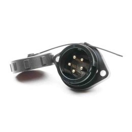 1 pcs - RS PRO Circular Connector, 5 Contacts, Flange Mount, Plug, Male, IP67