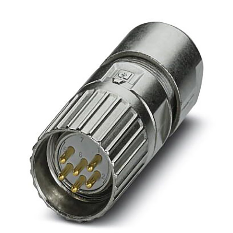 1 pcs - Phoenix Contact Circular Connector, 6 Contacts, Cable Mount, M23 Connector, Plug, Male, IP66, IP68, M23 PRO Series