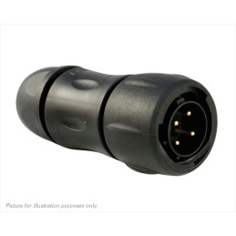 1 pcs - Souriau Circular Connector, 4 Contacts, Cable Mount, Socket, Male, IP68, IP69K, UTS Series