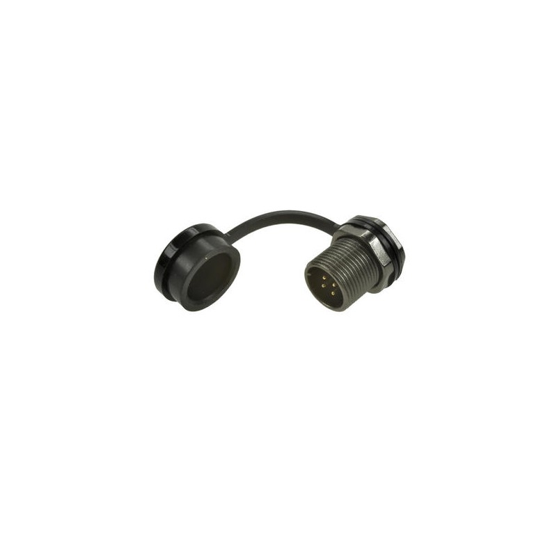 1 pcs - RS PRO Circular Connector, 4 Contacts, Rear Mount, Plug, Male, IP67