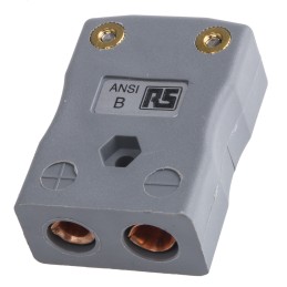 1 pcs - RS PRO In-Line Thermocouple Connector for Use with Type B Thermocouple, Standard Size, ANSI Standard