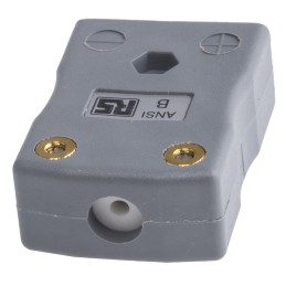 1 pcs - RS PRO In-Line Thermocouple Connector for Use with Type B Thermocouple, Standard Size, ANSI Standard