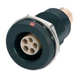 1 pcs - Lemo Circular Connector, 10 Contacts, Panel Mount, M15 Connector, Socket, Male, IP66, IP68, 2T Series
