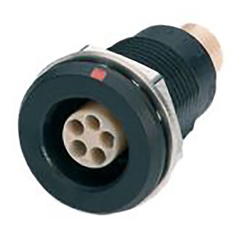 1 pcs - Lemo Circular Connector, 10 Contacts, Panel Mount, M15 Connector, Socket, Male, IP66, IP68, 2T Series