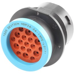 1 pcs - Deutsch Circular Connector, 19 Contacts, Cable Mount, Socket, Male, IP67, HD20 Series