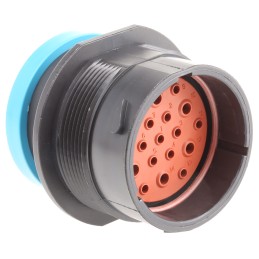 1 pcs - Deutsch Circular Connector, 19 Contacts, Cable Mount, Socket, Male, IP67, HD20 Series