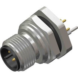 1 pcs - RS PRO Circular Connector, 5 Contacts, Rear Mount, M12 Connector, Plug, Male, IP67