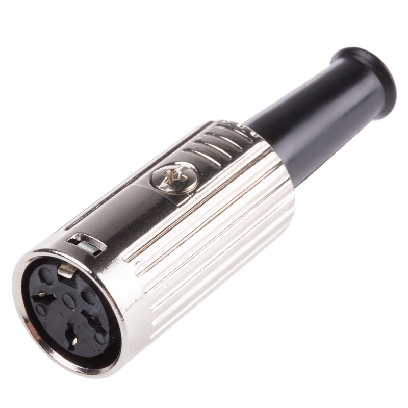 1 pcs - RS PRO 3 Pole Din Socket, 1A, 100 V ac, Push Lock, Female, Cable Mount