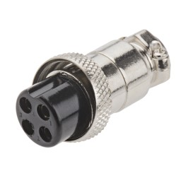 1 pcs - RS PRO Circular Connector, 4 Contacts, Cable Mount, Miniature Connector, Plug, Female