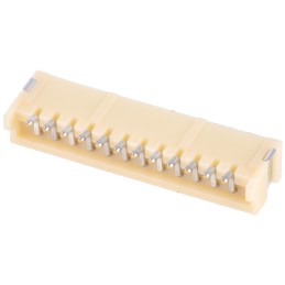 250 pcs - JST ZH Series Right Angle Surface Mount PCB Header, 12 Contact(s), 1.5mm Pitch, 1 Row(s), Shrouded