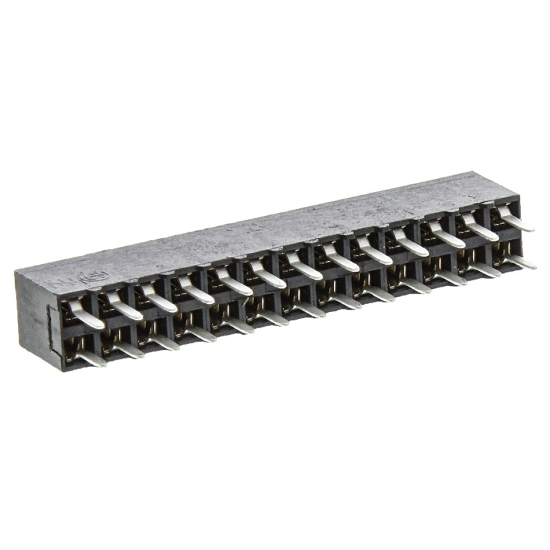 1 pcs - TE Connectivity AMPMODU MOD IV Series Straight Through Hole Mount PCB Socket, 26-Contact, 2-Row, 2.54mm Pitch, Solder