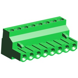 1 pcs - TE Connectivity 5mm Pitch 8 Way Pluggable Terminal Block, Plug, Cable Mount, Screw Termination