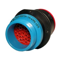 1 pcs - Deutsch Circular Connector, 47 Contacts, Bulkhead Mount, Socket, Female, IP67, HDP20 Series