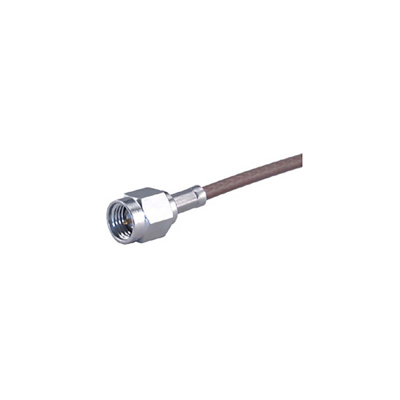 1 pcs - Huber+Suhner 11_SMA-50-2-56/199_NE Series, Plug Cable Mount SMA Connector, 50Ω, Crimp Termination, Straight Body