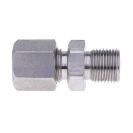 1 pcs - RS PRO Thermocouple Compression Fitting for Use with Thermocouple, 1/8 BSP, 1/4in Probe, RoHS Compliant Standard