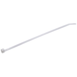 1 Bag of 100 - Thomas & Betts Cable Ties, 188mm x 4.6 mm, White Nylon, Pk-100