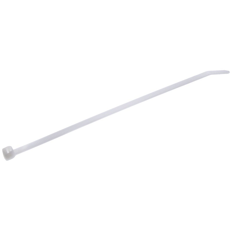 1 Bag of 100 - Thomas & Betts Cable Ties, 188mm x 4.6 mm, White Nylon, Pk-100