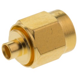 1 pcs - Telegartner, Plug Cable Mount SMA Connector, 50Ω, Crimp Termination, Straight Body