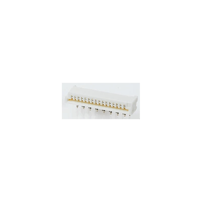 1 pcs - TE Connectivity, FPC 1mm Pitch 9 Way Right Angle Female FPC Connector, ZIF Bottom Contact