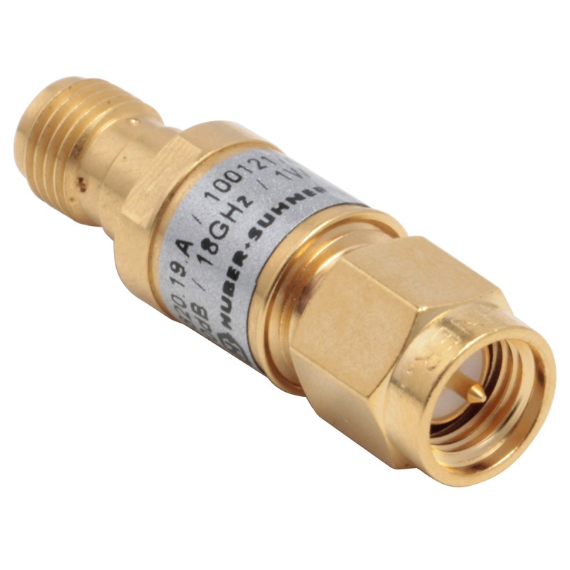 1 pcs - 50Ω RF Attenuator SMA Plug to Socket 20dB, Operating Frequency DC - 18GHz