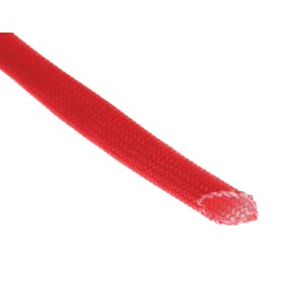 3 pcs - RS PRO Braided Acrylic Fibreglass Red Cable Sleeve, 4mm Diameter, 5m Length