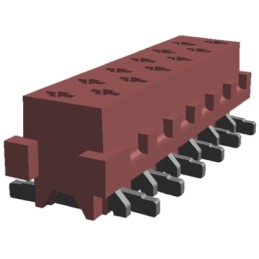 1 pcs - TE Connectivity Micro-MaTch Series Straight Surface Mount PCB Socket, 12-Contact, 2-Row, 2.54mm Pitch, Solder