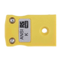 1 pcs - RS PRO In-Line Thermocouple Connector for Use with Type K Thermocouple, Miniature Size, ANSI Standard
