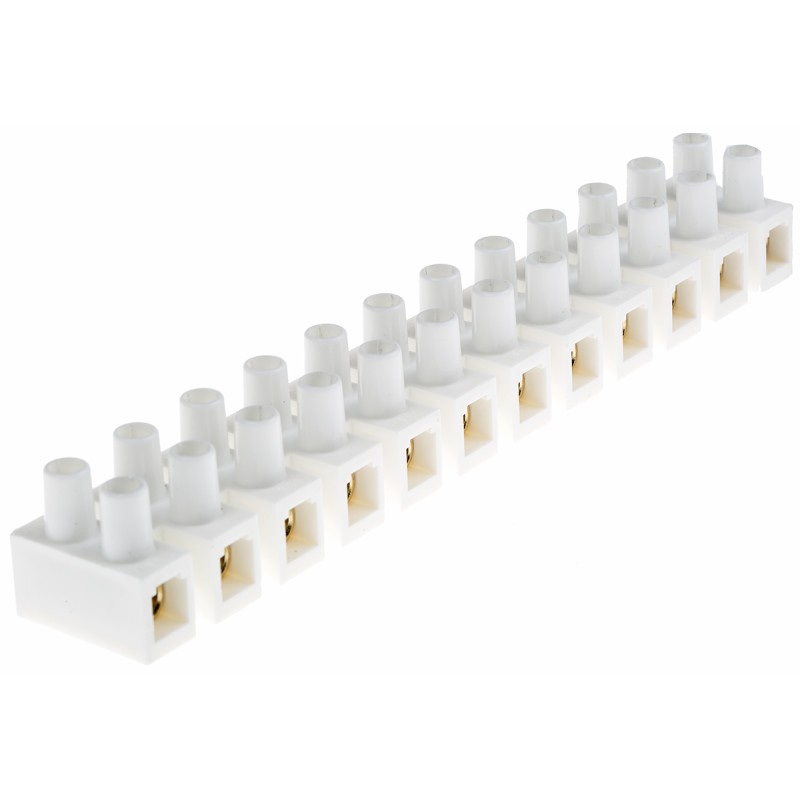 1 pcs - RS PRO Non-Fused Terminal Block, 12-Way, 25 mm² Wire, Screw Termination
