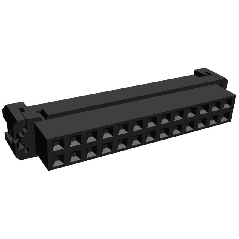 1 pcs - TE Connectivity 26-Way IDC Connector Socket for Cable Mount, 2-Row