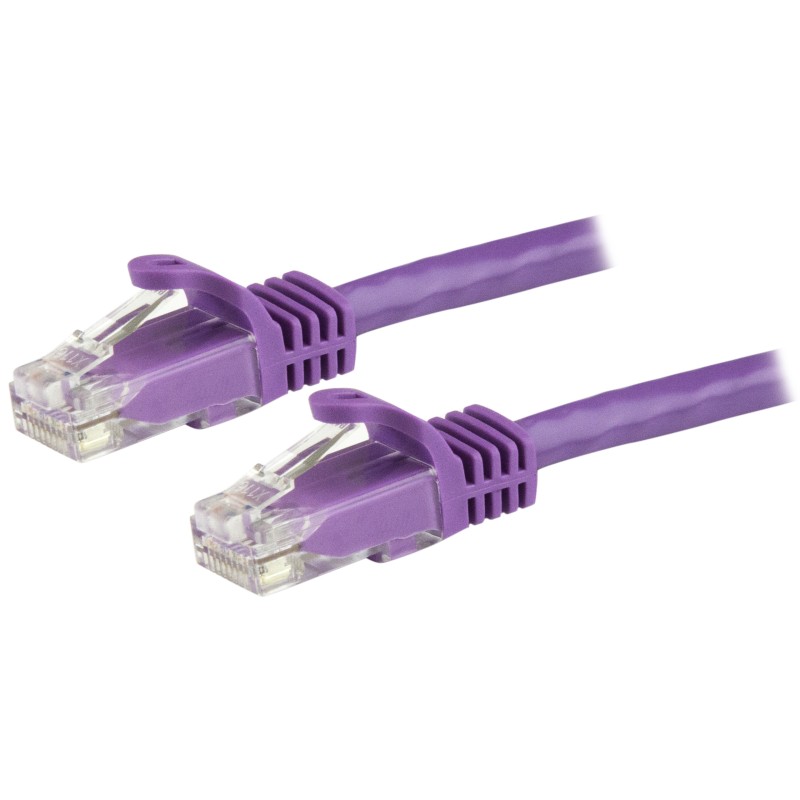 1 pcs - Startech Cat6 Male RJ45 to Male RJ45 Ethernet Cable, U/UTP, Purple PVC Sheath, 5m, CMG Rated