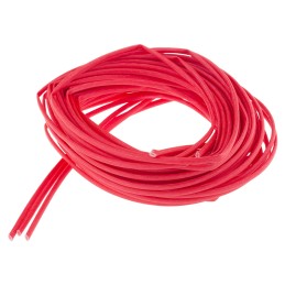 3 pcs - RS PRO Braided Acrylic Fibreglass Red Cable Sleeve, 2mm Diameter, 5m Length