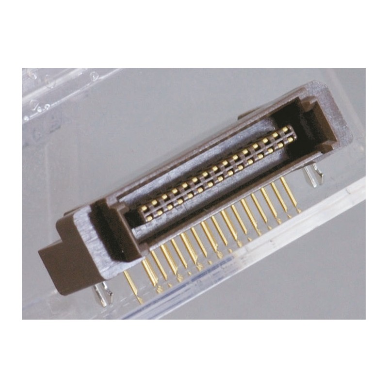 1 pcs - KEL Corporation 8900 Series Right Angle Through Hole Mount PCB Socket, 20-Contact, 2-Row, 2.54mm Pitch, Solder