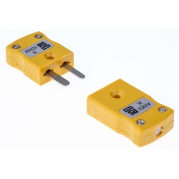 1 pcs - RS PRO In-Line Thermocouple Connector for Use with Type K Thermocouple, Miniature Size, ANSI Standard
