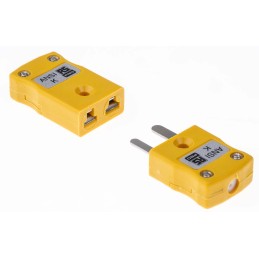 1 pcs - RS PRO In-Line Thermocouple Connector for Use with Type K Thermocouple, Miniature Size, ANSI Standard