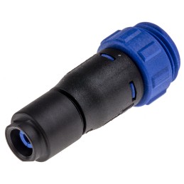 1 pcs - Bulgin Circular Connector, 3 Contacts, Cable Mount, Miniature Connector, Socket, Female, IP68, Buccaneer 400 Series