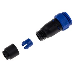 1 pcs - Bulgin Circular Connector, 3 Contacts, Cable Mount, Miniature Connector, Socket, Female, IP68, Buccaneer 400 Series