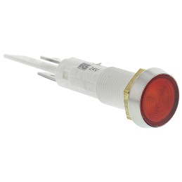 1 pcs - Arcolectric (Bulgin) Ltd Red Indicator, 24V, 10mm Mounting Hole Size