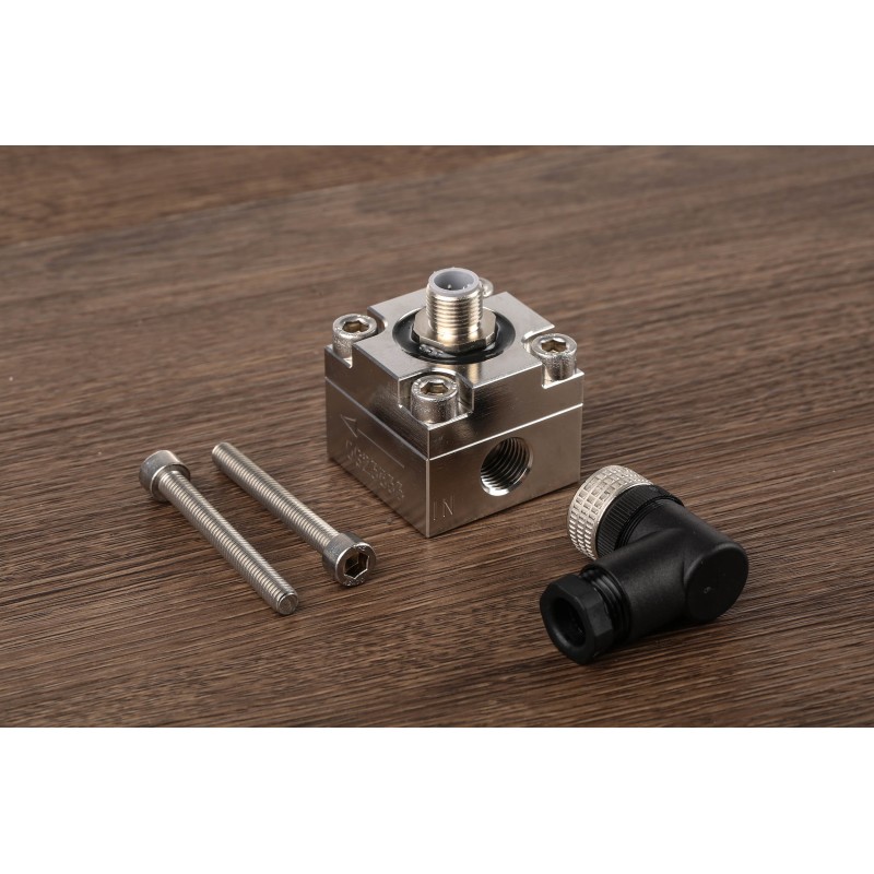 1 pcs - RS PRO Oval Gear Flow Meter for Liquid, 0.01 L/min Min, 4 L/min Max