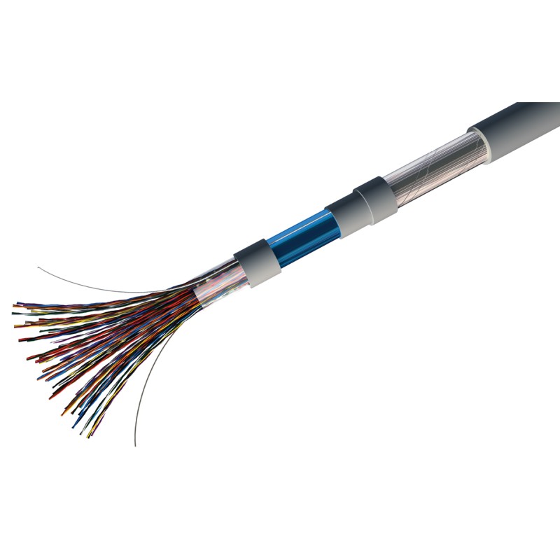 1 Reel of 100 M - RS PRO 4 Core 20 AWG Telephone Cable, 1/0.81 mm, Grey Sheath, 100m