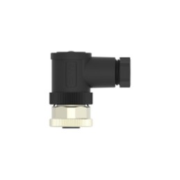 1 pcs - TE Connectivity Circular Connector, 4 Contacts, Cable Mount, M12 Connector, Socket, Female, IP67, T411 Series