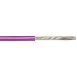 1 Reel of 305 M - Alpha Wire EcoWire Series Purple 0.52 mm² Hook Up Wire, 20 AWG, 10/0.25 mm, 305m, MPPE Insulation