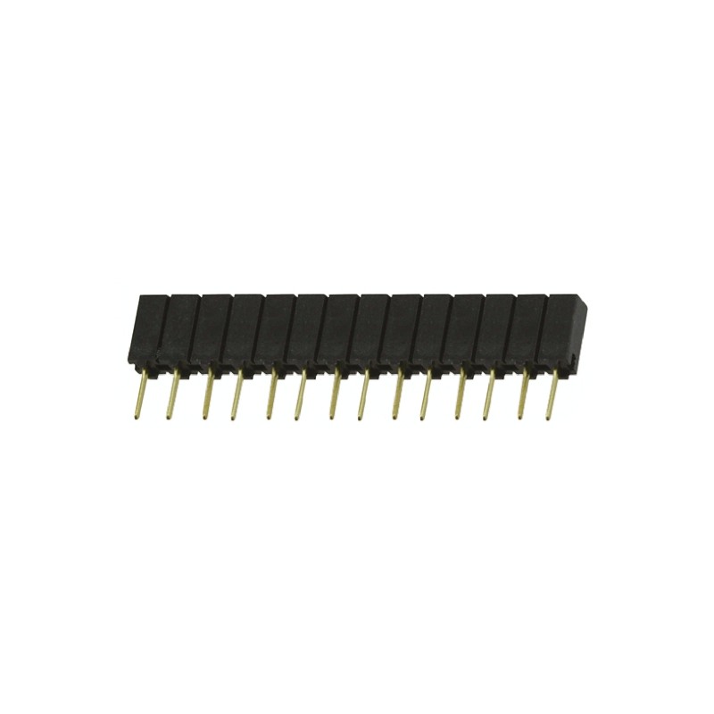 1 pcs - Samtec SSA Series Straight Through Hole Mount PCB Socket, 14-Contact, 1-Row, 2.54mm Pitch, Solder Termination