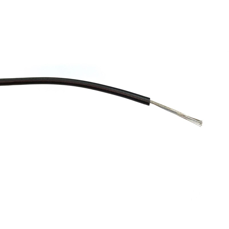 1 Reel of 500 M - RS PRO Black 0.75 mm² Hook Up Wire, 24/0.2 mm, 500m, PVC Insulation