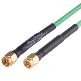 1 pcs - Radiall Male SMA to Male SMA Coaxial Cable, 500mm, Terminated