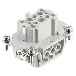 1 pcs - RS PRO Heavy Duty Power Connector Insert, 16A, Female, 6 Contacts