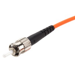 1 pcs - RS PRO ST to ST Duplex Multi Mode OM2 Fibre Optic Cable, 50/125μm, Orange, 2m