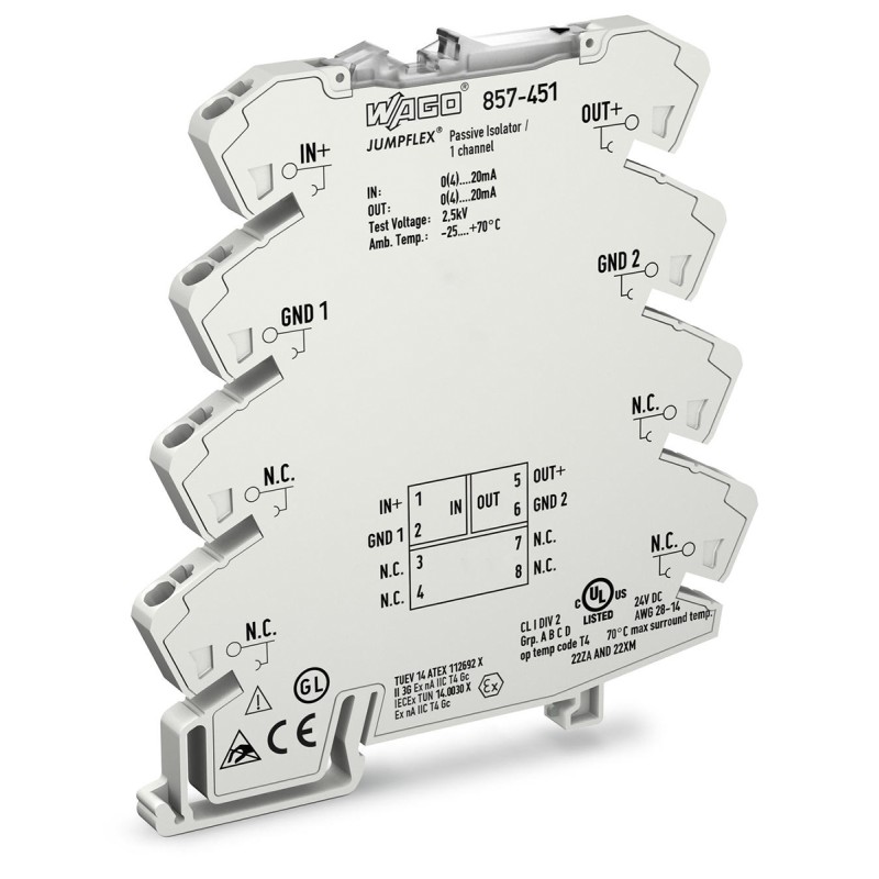 1 pcs - Wago Signal Conditioner, Current Input, Current Output, ATEX, IECEx