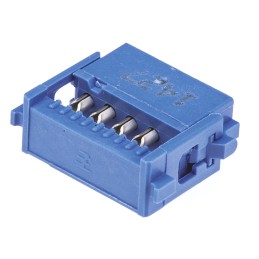 1 pcs - TE Connectivity AMP-LATCH 609 Series 2.54mm Pitch Right Angle Cable Mount IDC Connector, Socket, 10 Way, 2 Row