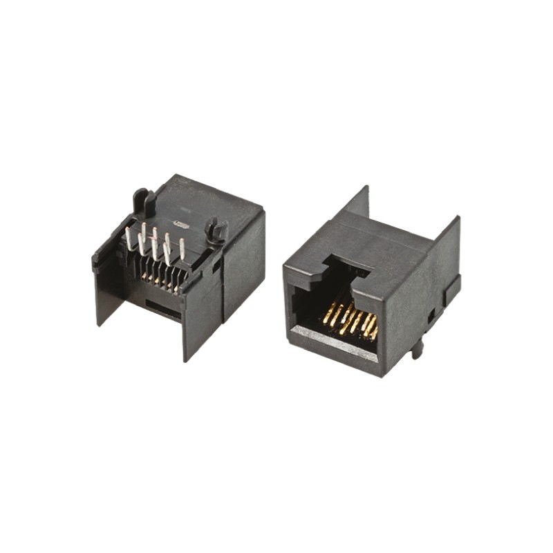 1 pcs - Bel-Stewart SS-60000 Series Female RJ45 Connector, PCB Mount, Cat6, UTP Shield