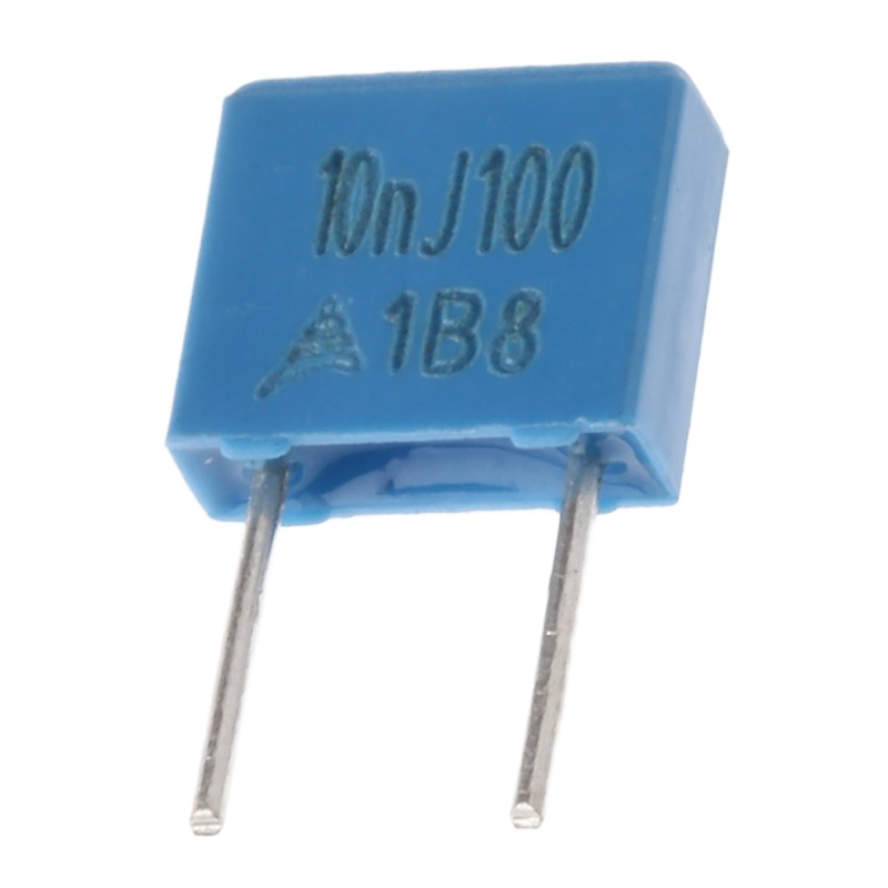 500 pcs - B32529C1103J000 EPCOS B32529 Polyester Film Capacitor, 63 V ac, 100 V dc, ±5%, 10nF, Through Hole
